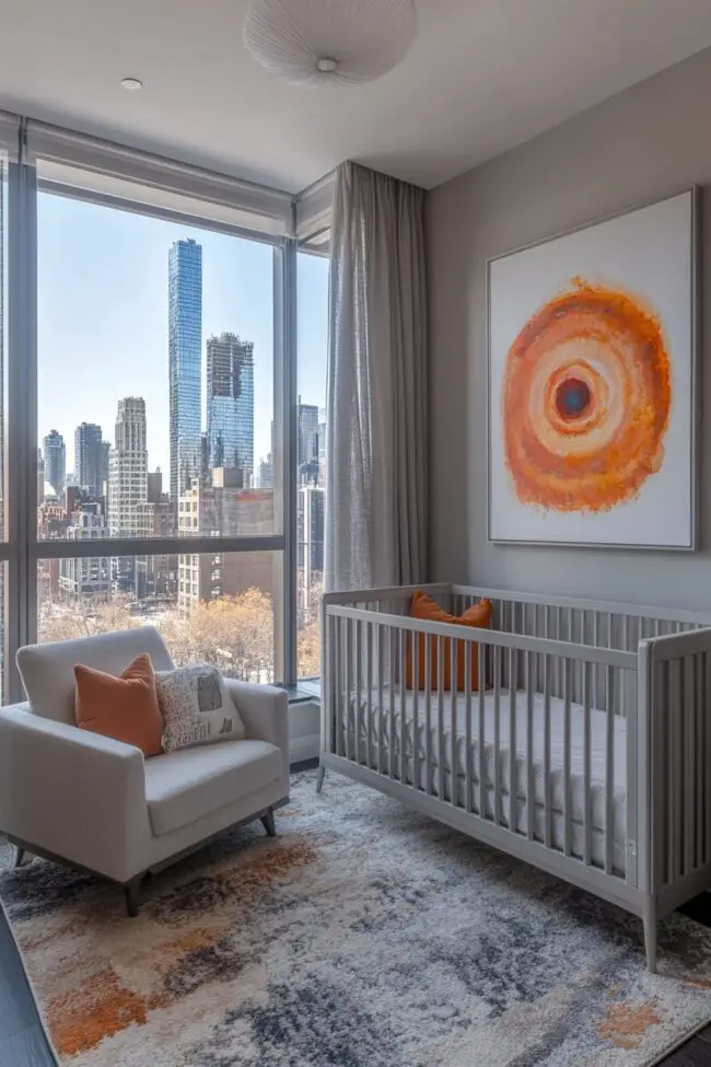 Chic Contemporary City Baby Room