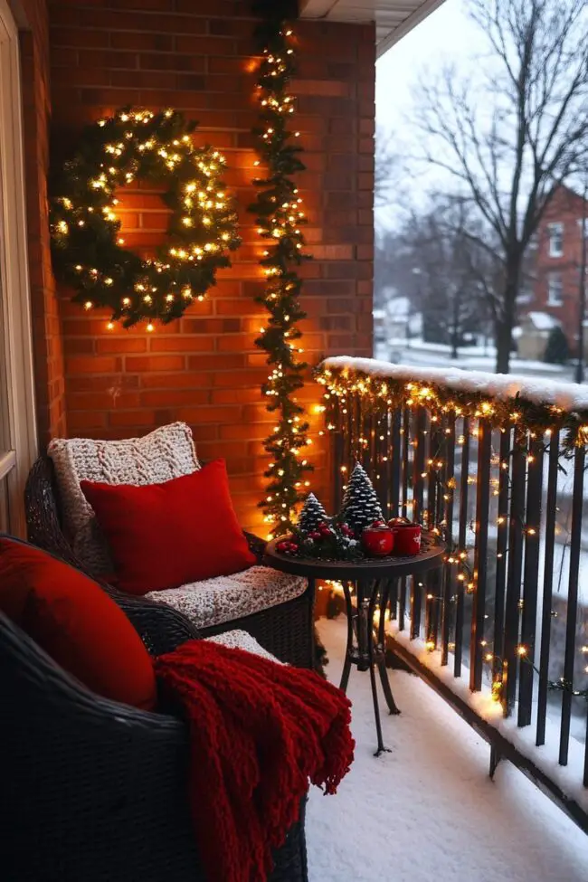 Festive Balcony Brilliance