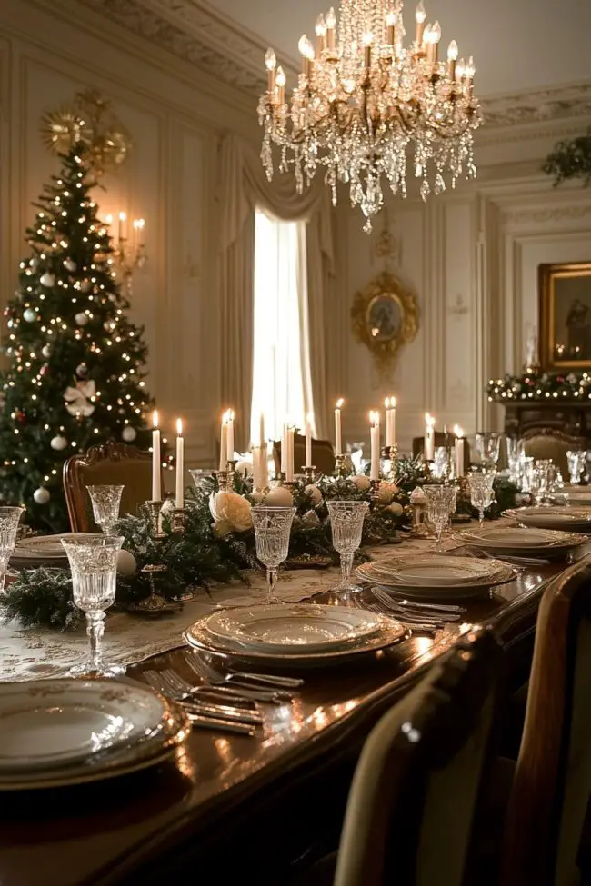 Sophisticated Holiday Table Setting