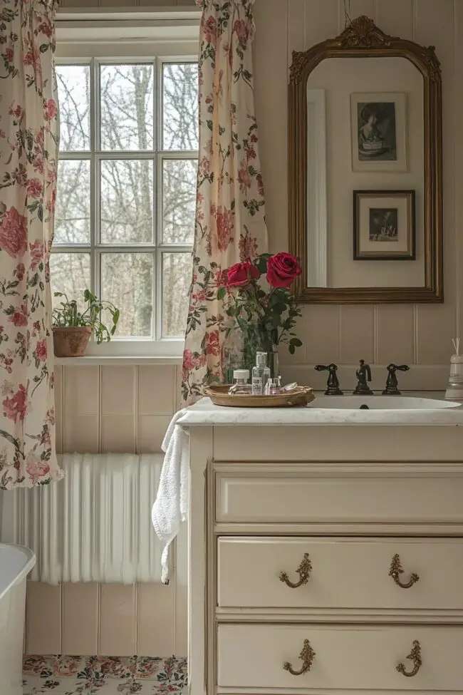 Charming French-Inspired Bathroom Design