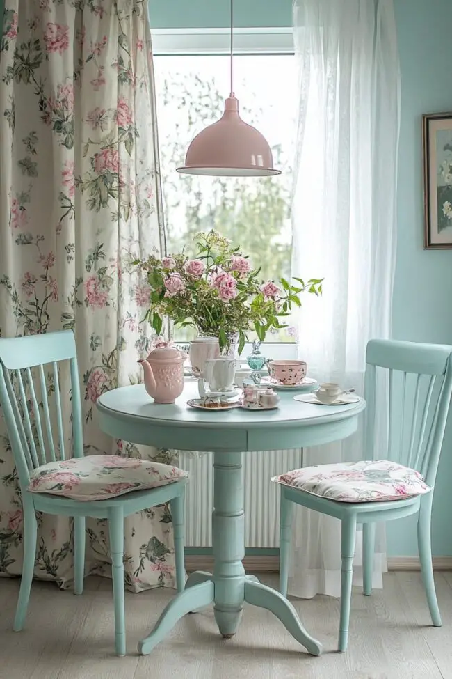 Delicate Breakfast Nook in Pastels