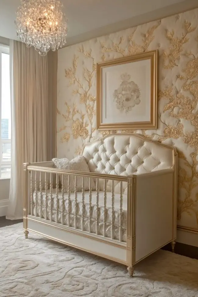 Charming Retro Baby Room Design