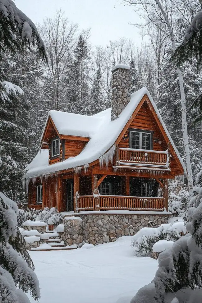 Mountain Retreat in a Snowy Paradise