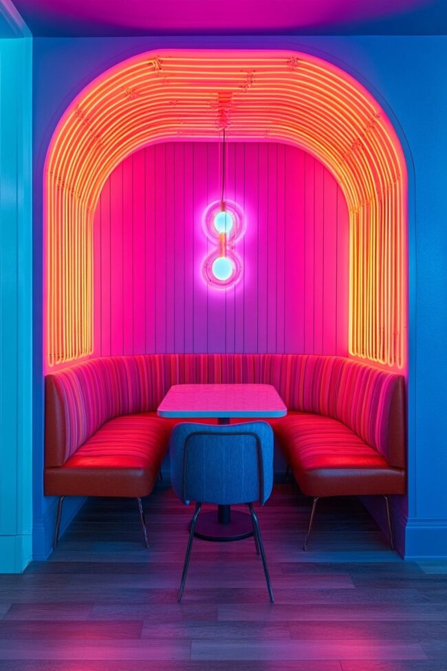 Neon Art Deco Nook