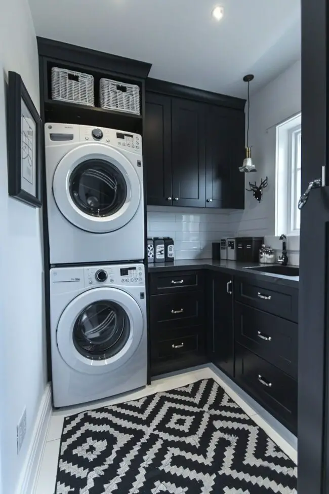 Chic Laundry in Single Color Scheme