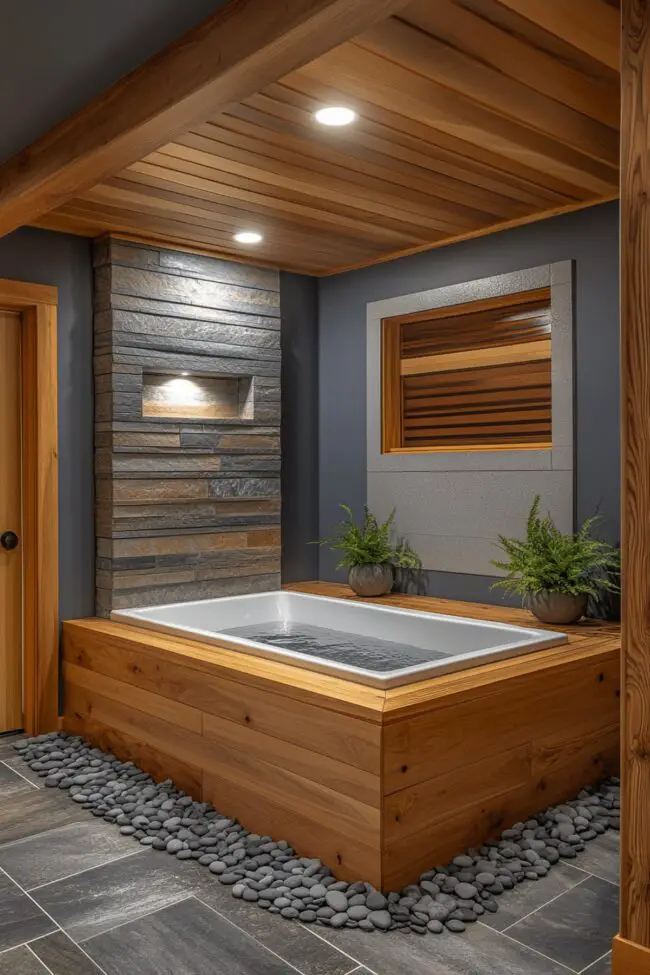 Zen-Inspired Contemporary Bathroom