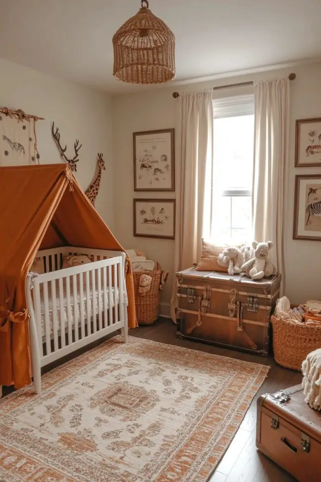 Adventure-Themed Safari Nursery Design