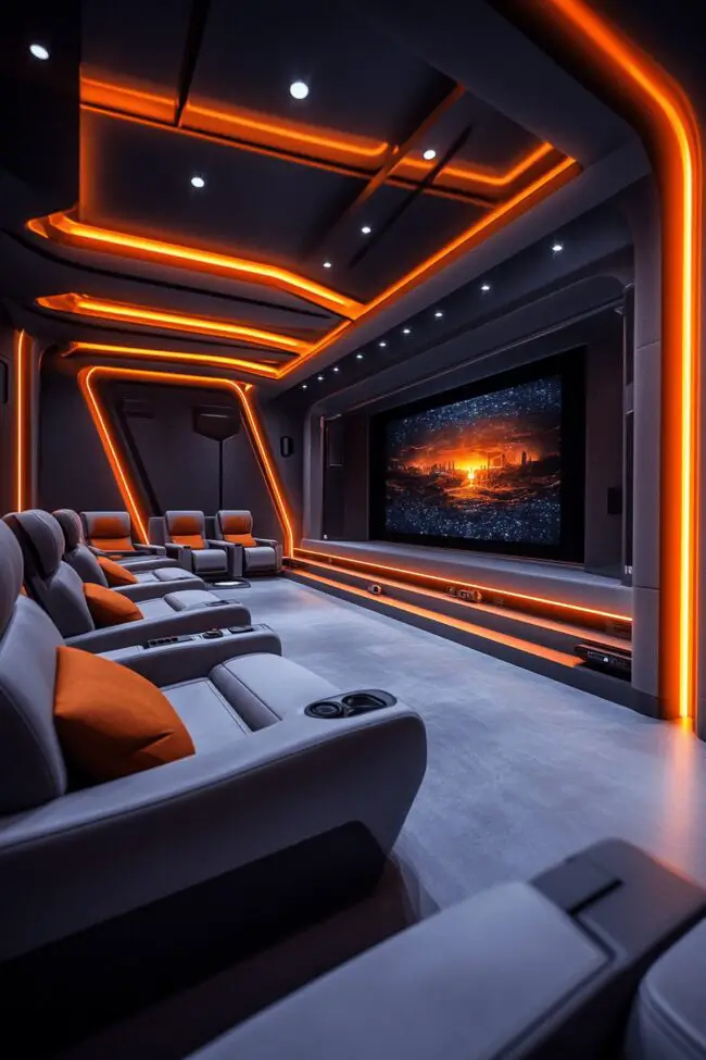 Futuristic Entertainment Center