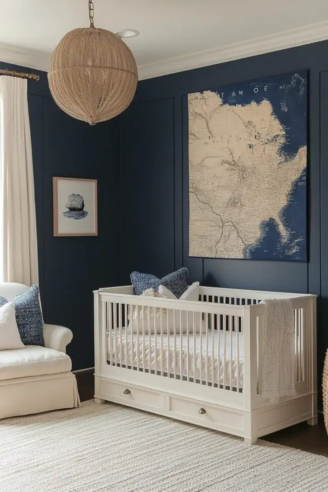 Nautical-Themed Luxury Baby Room