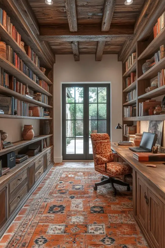 Mediterranean Inspired Home Office Designs