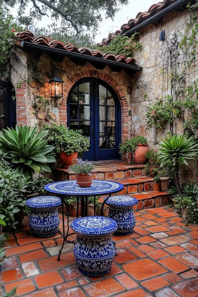 Mediterranean Inspired Breakfast Nook