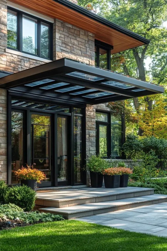 Contemporary Steel and Glass Entrances