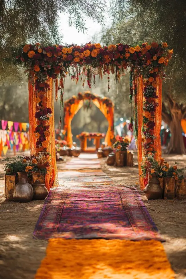 Trendy Bohemian Festival Entrance Design