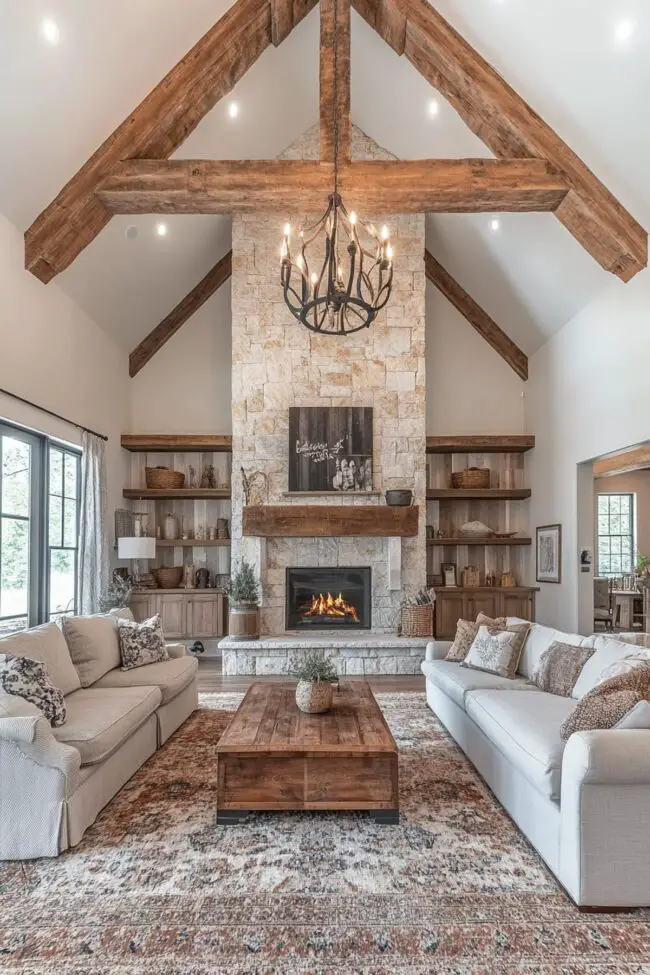 Rustic Chic Living Space