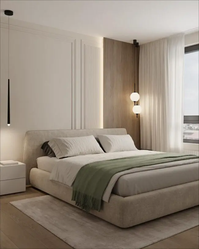 Materials for Modern Earthy Bedroom