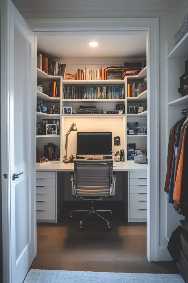 Office Space from Closet Redesign