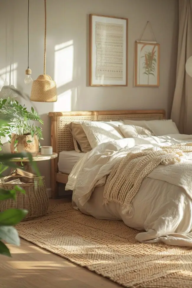 Nordic-Inspired Bohemian Bedroom Retreat