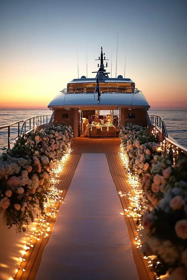 Chic Nautical Wedding at Dusk