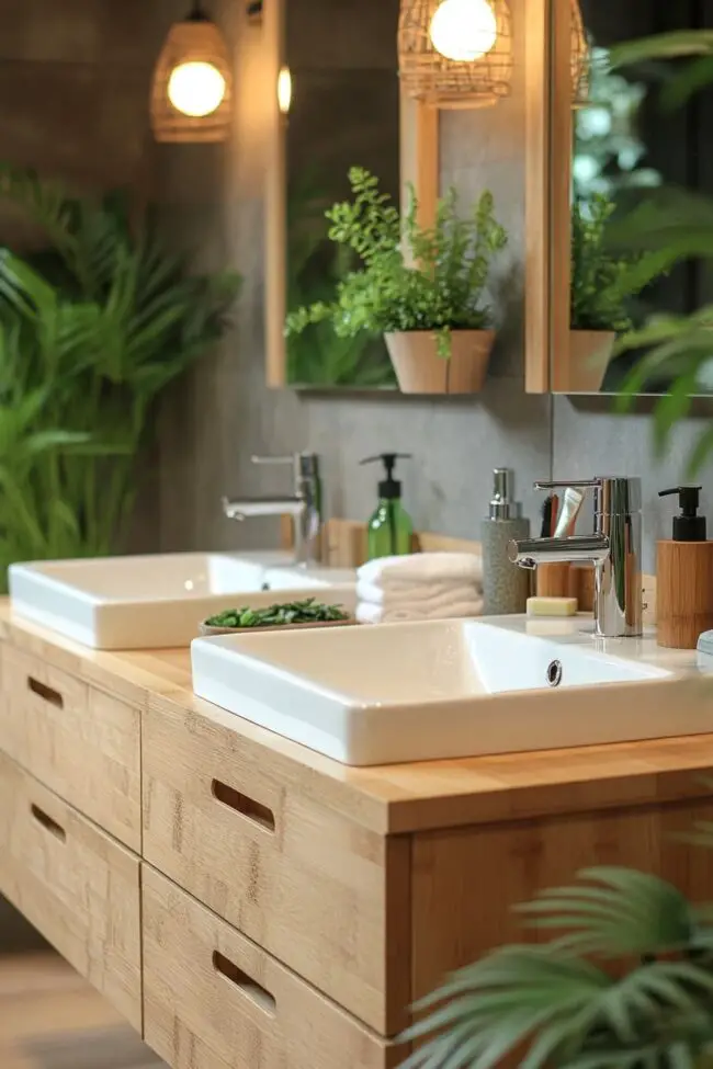 Sustainable Bamboo Vanity Design