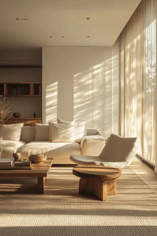 Sleek Minimalist Living Room