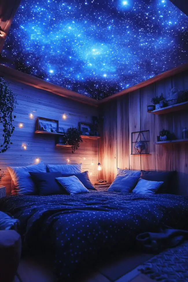 Night Sky Inspired Sleep Space