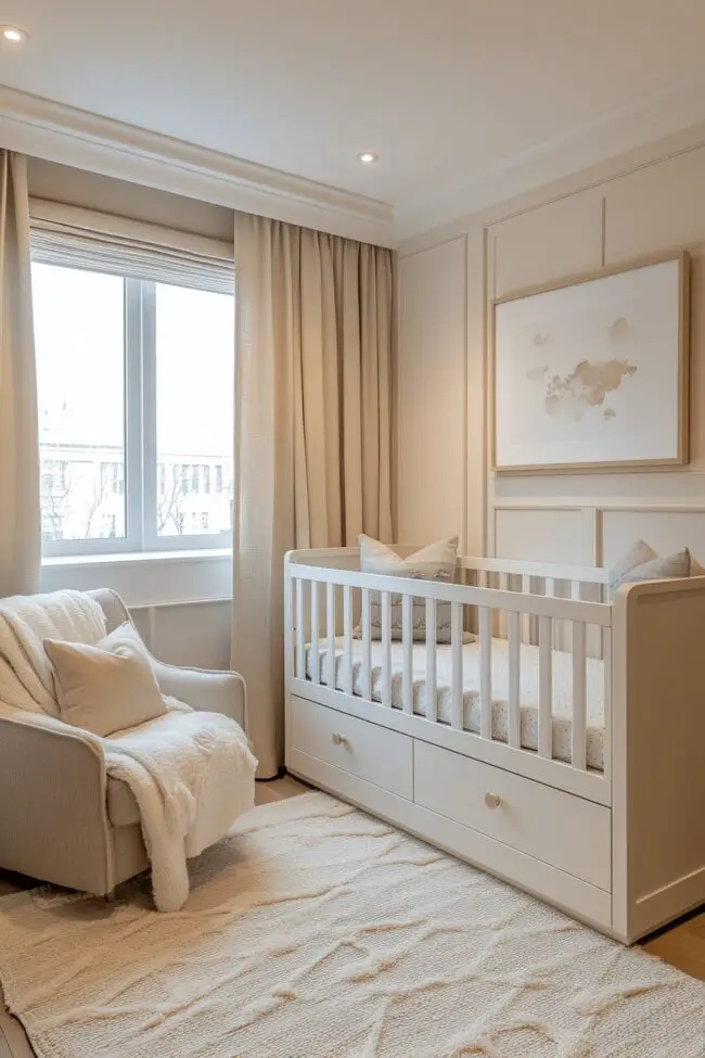 Sleek Modern Nursery Design