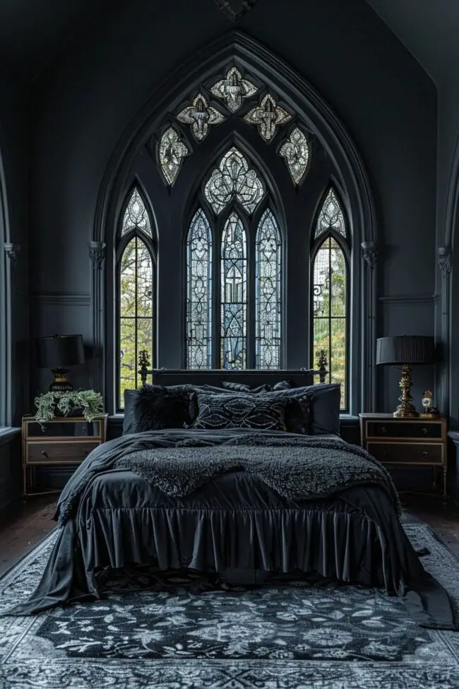 Dark Chic Bedroom Design Ideas