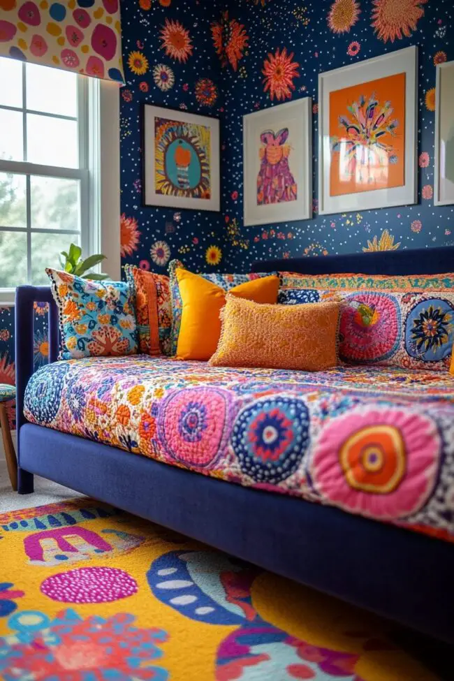 Vibrant Patterned Play Space