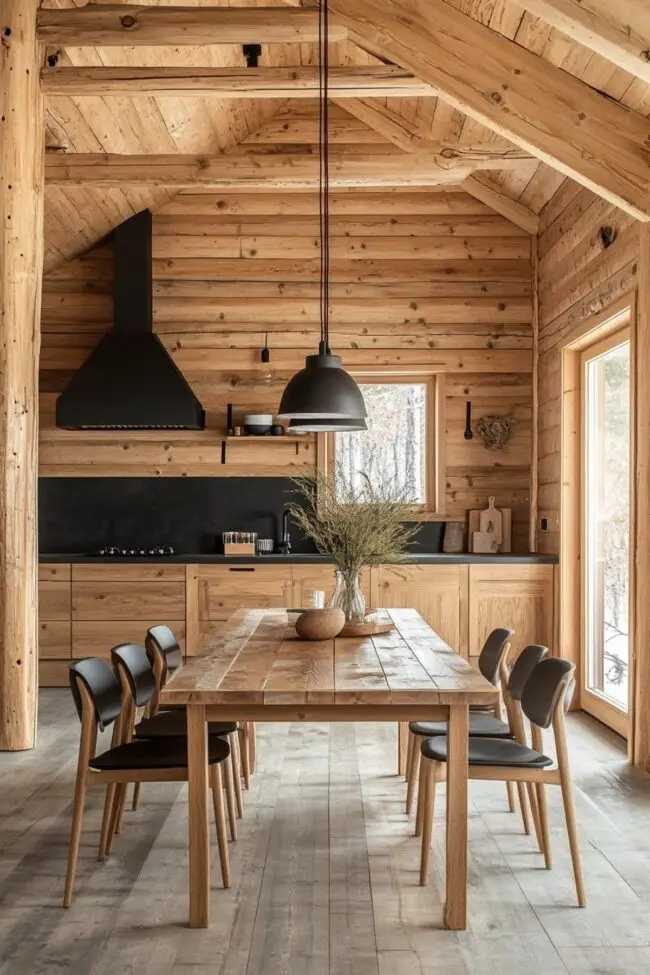 Scandinavian Log Cabin Aesthetic