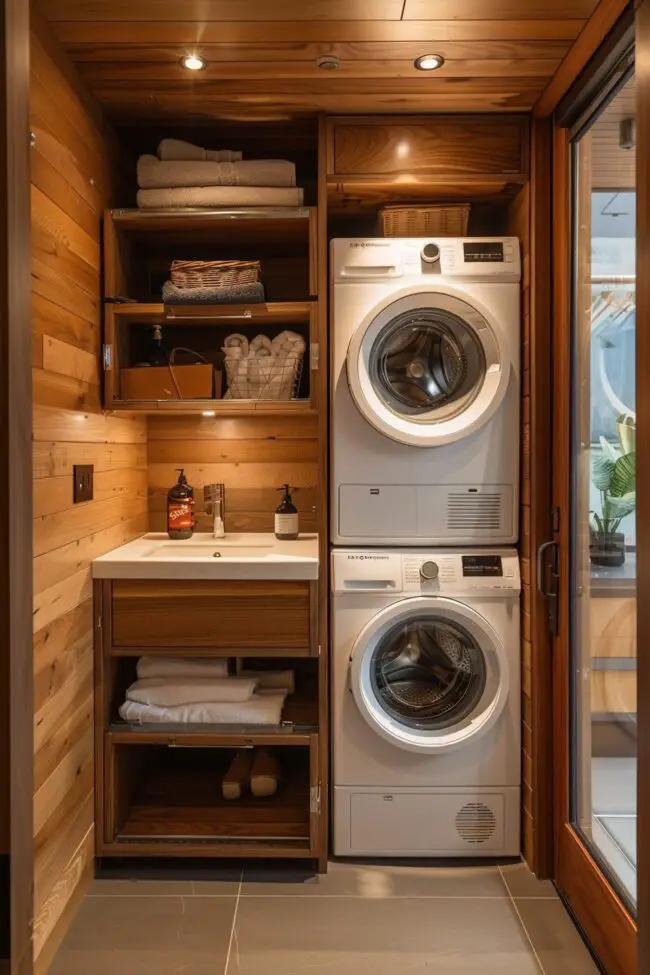 Space-Saving Laundry Solution for Homes