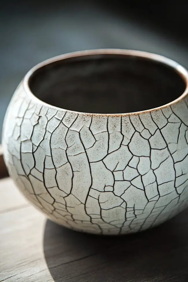 Unique Textured Finish in Pottery