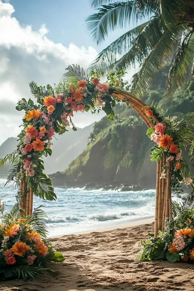 Tropical Getaway with Island Arch