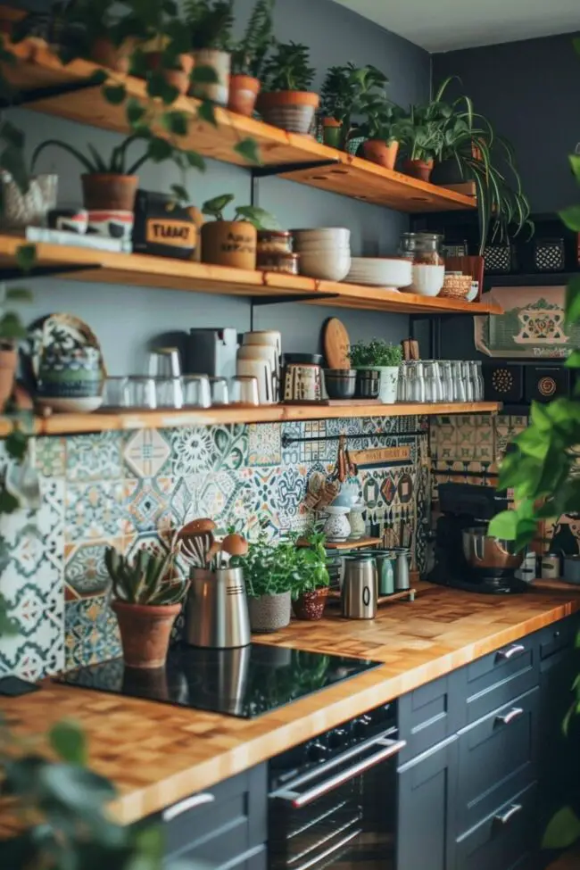 Nordic-Inspired Bohemian Kitchen Style