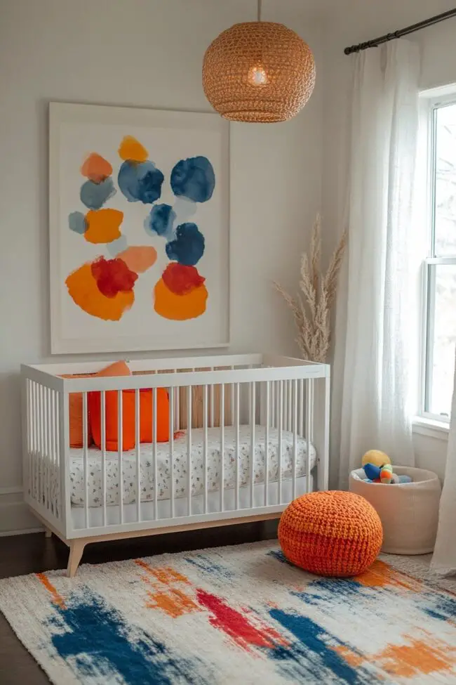 Bright and Cheerful Baby Room