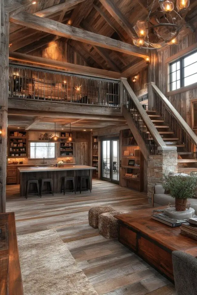 Unique Multi-Level Barn Home Design