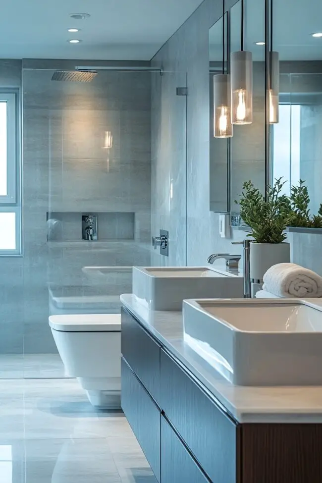 Modern Metropolis Bathroom Bliss