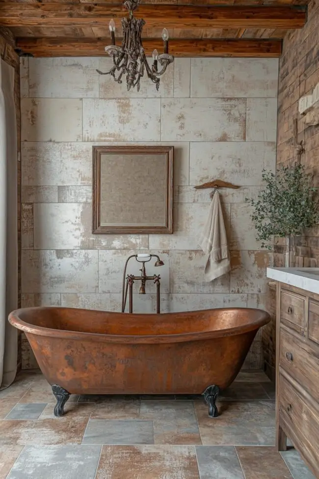 Revitalizing Rustic Bathroom Charm