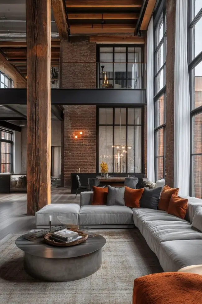 Chic Urban Loft Lounge Design