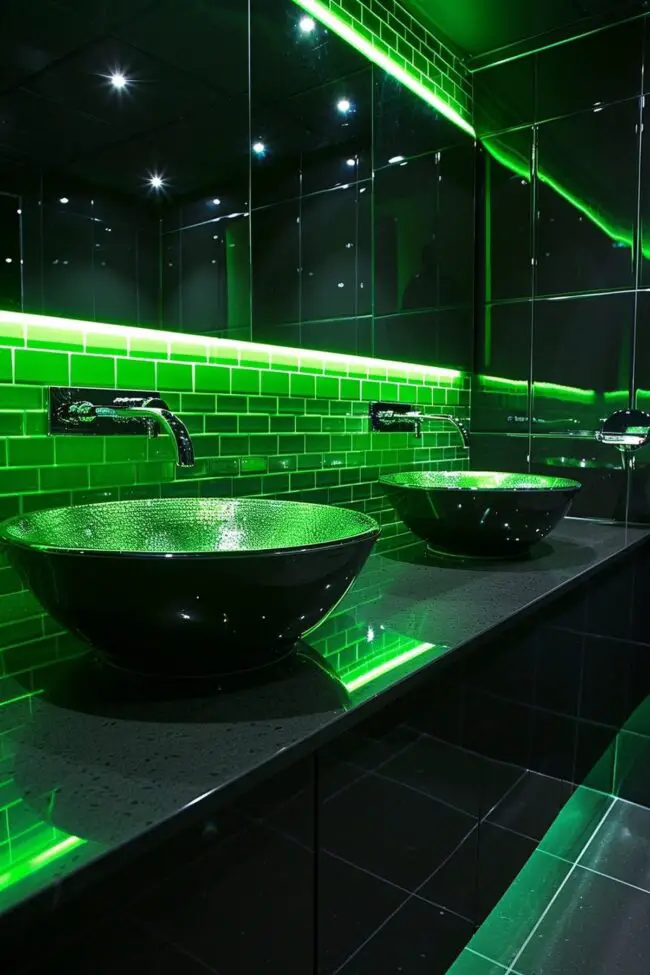 Luminous Green Accents