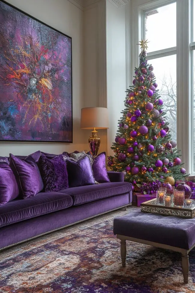 Lavish Purple Holiday Haven