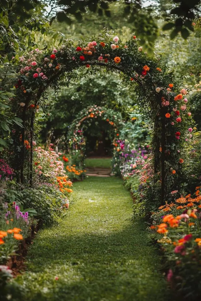 Enchanting Garden Entryway Design