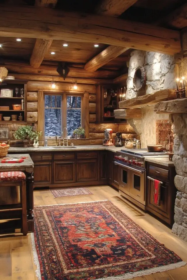 Rustic Mountain Kitchen Design