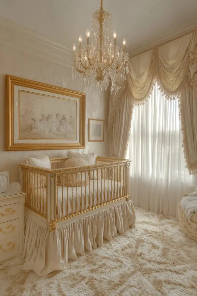 Radiant Gold Accents for Baby Room