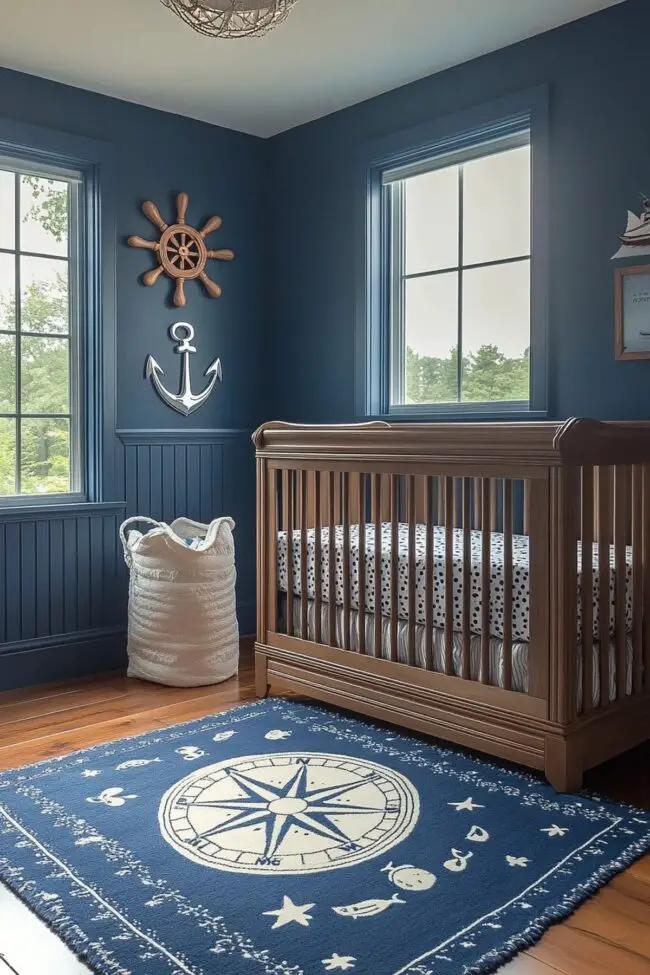 Sailor-Inspired Baby Room Design