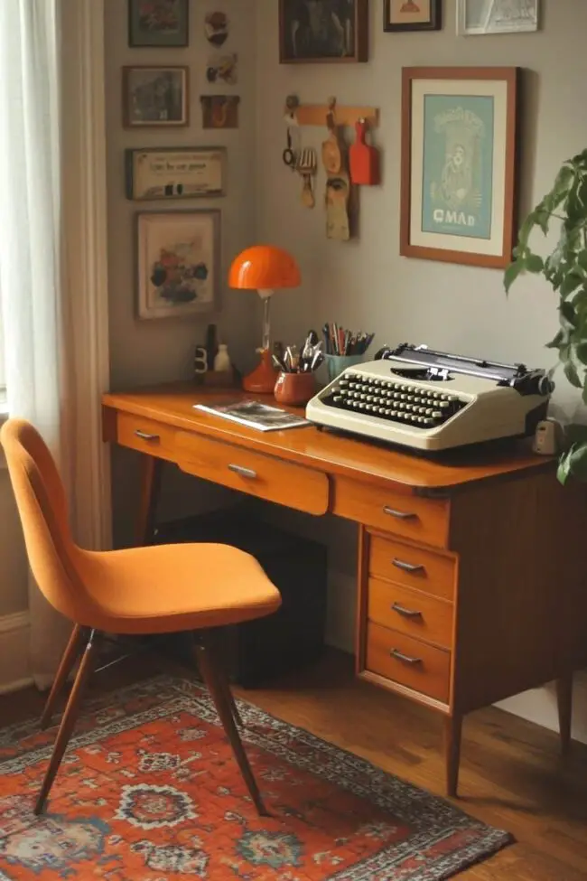 Nostalgic Office Setup Ideas