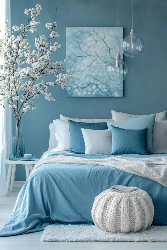 Serene Ice Blue Aesthetics