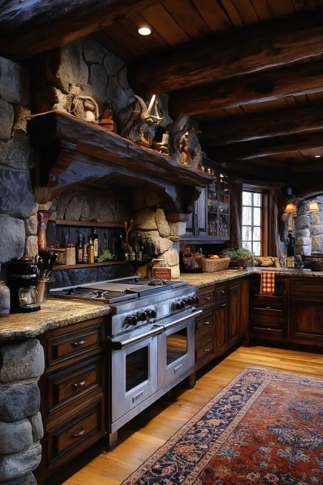 Rustic Woodland Kitchen Retreat