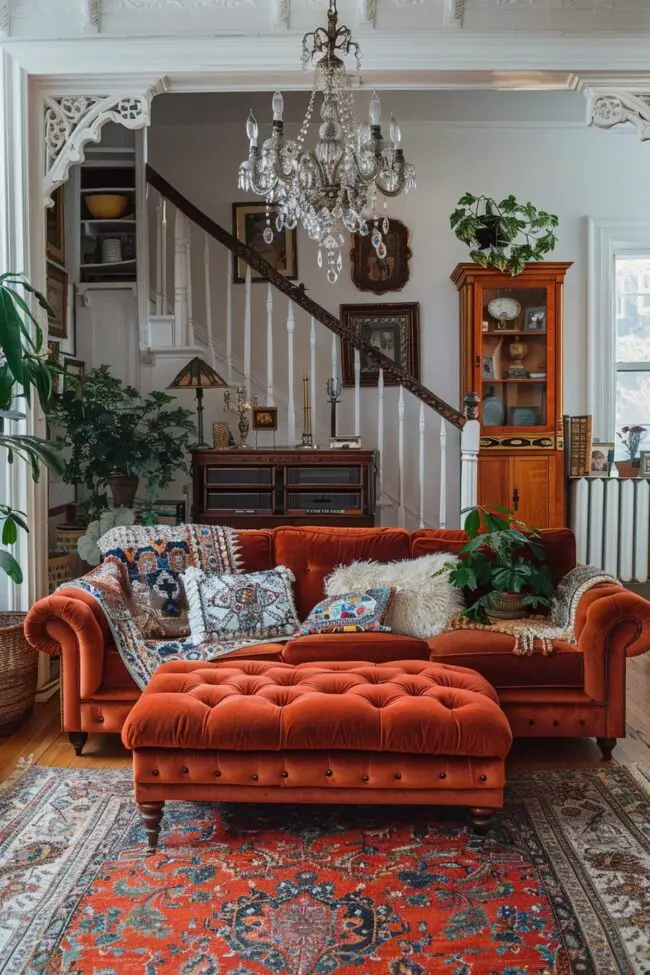 Eclectic Retro Lounge Space