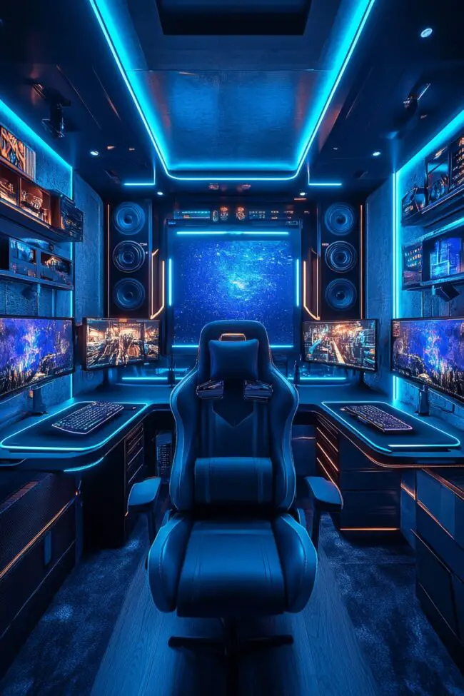 Futuristic Gamer’s Headquarters