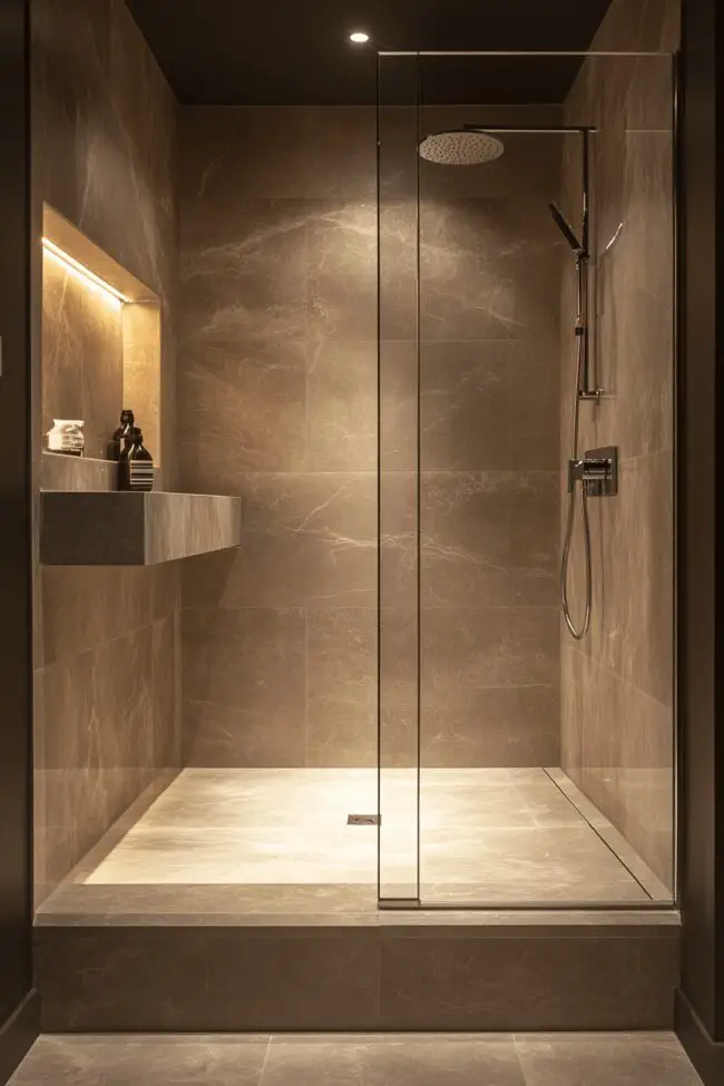 Elegant Marble Shower Oasis